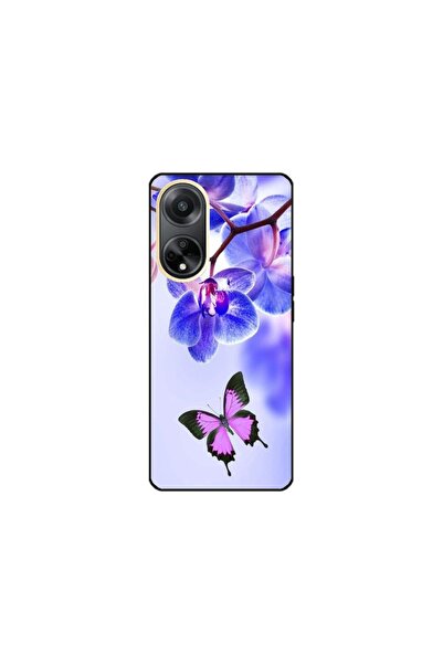 Atlas Husa personalizata si Folie de Silicon pentru OPPO A98, Butterfly #2, S...