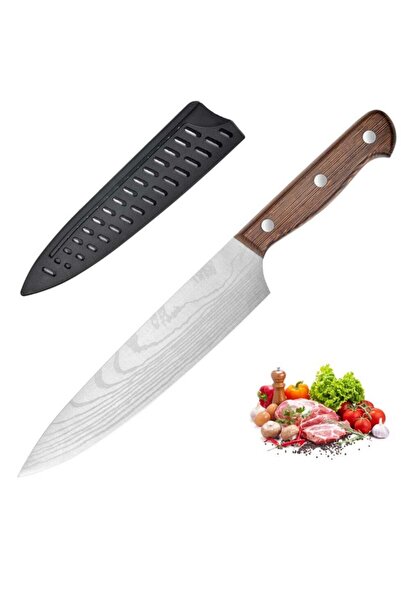 Generic Chef Knife Starter 8 inch Full Tang Super Sharp Chef's Knife Home Coo...