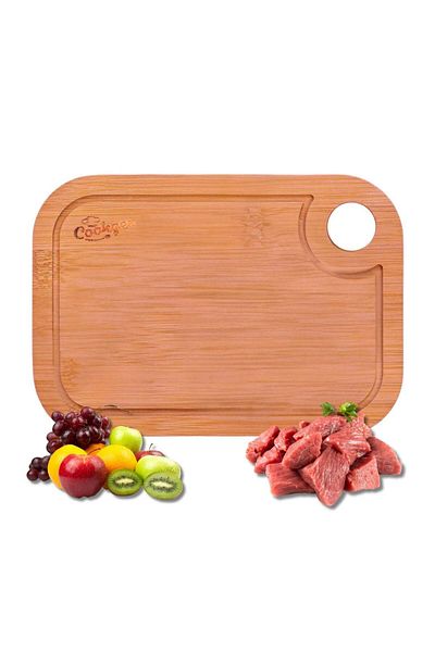 Generic Cookgen Cookgen Organic Bamboo Cutting Board â€“ Medium Size, Extra Thick 0.7 Inch, Durable & Eco-F
