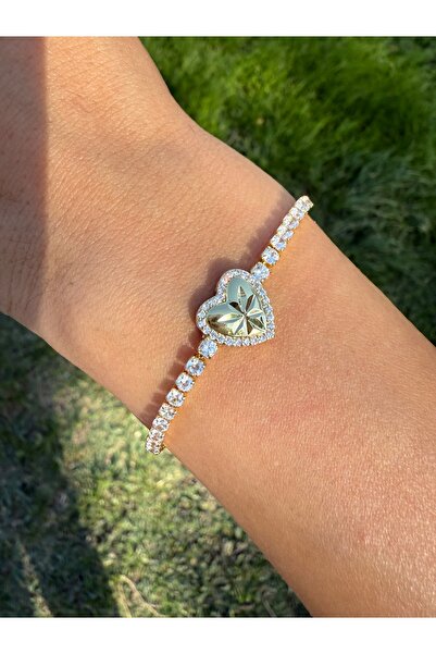 Armelia Accessories Kalp Detaylı Zirkon Taşlı Bileklik