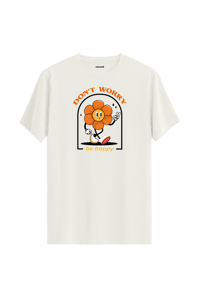 Colermi تي شيرت بتصميم شخصية زهرة بكلمات تحفيزية