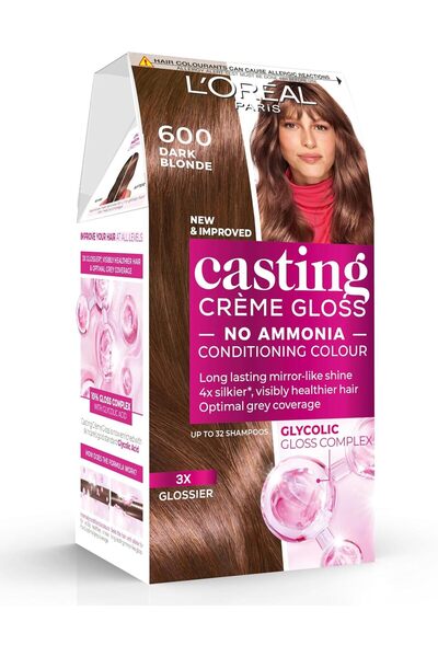 L'Oreal Paris Casting Creme Gloss Koyu Sarı Saç Boyası 600 Parlak Kahve