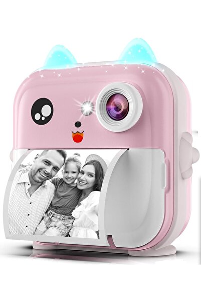 VALA Детска фотокамера за печат, VALA® Q5, 24Mpx 1080P, FULL HD, 2.4" цветен ...