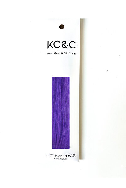keep calm & Clip Em In - Purple Highlights Clip-in Extensions Luxury Remy Hai...