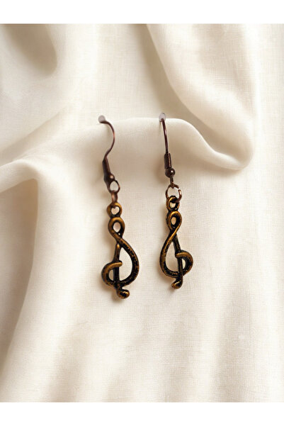 ayrestyle 3'lü Kadın Küpe Seti - Zamak Kaplama Küpe | Yıldız, Nota (Sol Anahtarı), Yaprak Otantik Motifli Küpe