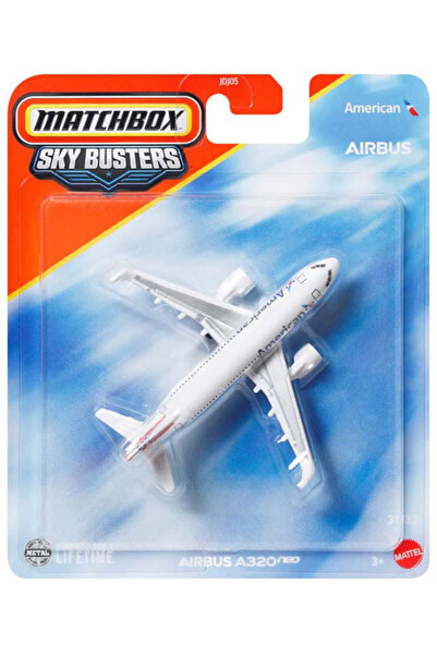 HOT WHEELS Matchbox Sky Busters - Airbus A320 Neo (1/64) American