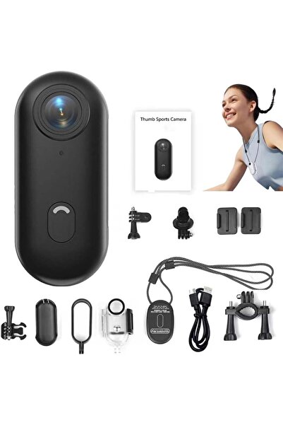 İMEXTECH VİVOPACK Mini Wifi Aksiyon Kamera 1080P Taşınabilir Giyilebilir Video Kaydedici Su Geçirmez