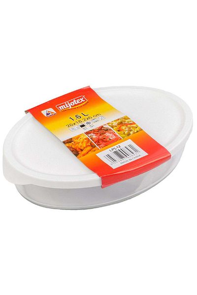 mijotex Oval Pyrex Glass Baking Tray