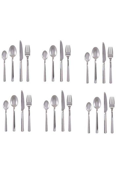 Generic Winsor Winsor 24-Piece Stainless Steel Cutlery Set With Stand WR7000-24