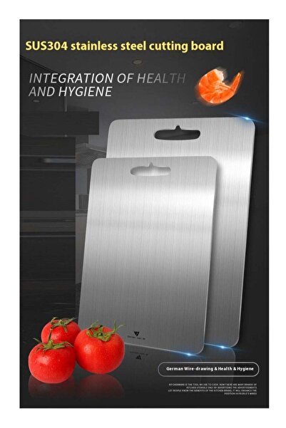 Generic 304 Stainless Steel Cutting Board For Kitchen,Meat,Fruit,Pastry,Pizza...