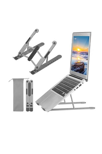 Generic Adjustable Portable Elevator Laptop Stand Black