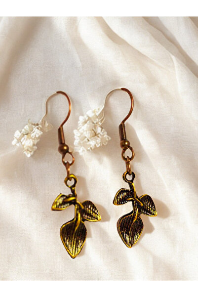 ayrestyle 3'lü Kadın Küpe Seti - Zamak Kaplama Küpe | Yıldız, Nota (Sol Anahtarı), Yaprak Otantik Motifli Küpe