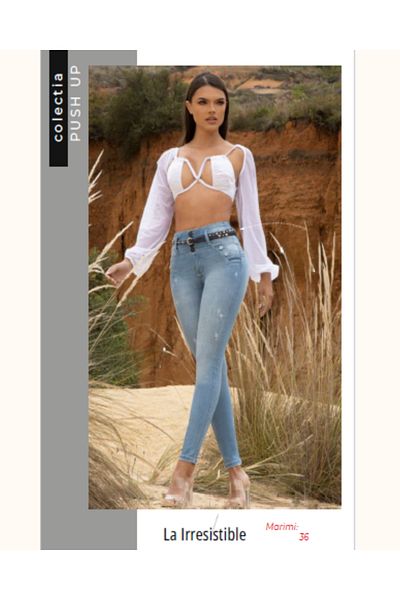 Divina Shaping jeans with real push-up effect, made in Colombia, La Irresistible model