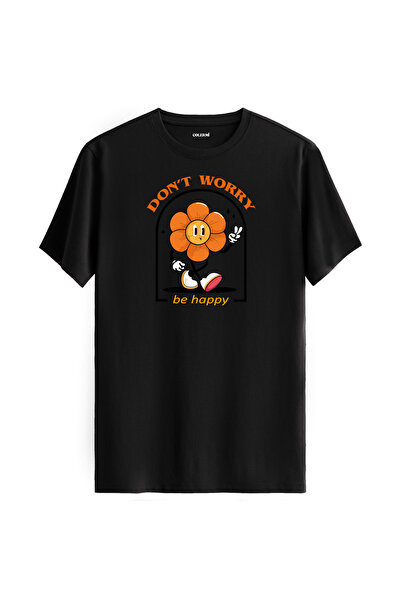 Colermi تي شيرت بتصميم شخصية زهرة بكلمات تحفيزية