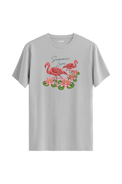Colermi تي شيرت Nilüfer Floral "Summer Love" فلامينجو