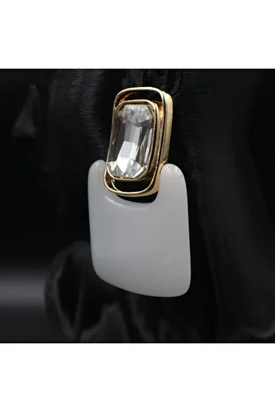 Retrovy Store Retro Mint Big Stone Earrings