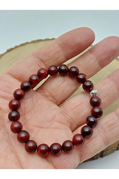Yasamtohumu Brățară din lemn de abanos roșu 8 mm (56538)