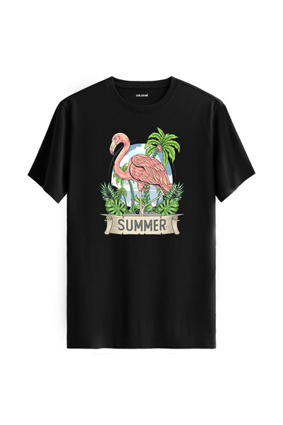 Colermi تي شيرت بتصميم فلامينجو الصيفي