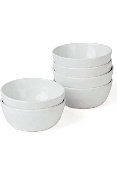 Generic Mars 6 Piece Stoneware Bowls Set in 5.5 inches, Speckled Design, Serv...