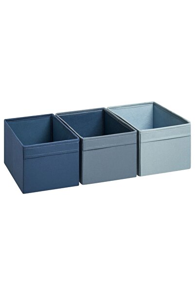 TEZPAZAR 3 Adet Açık Ağız Saklama Kutusu 18x25x15 Cm Dolap İçi Düzenleyici Ma...