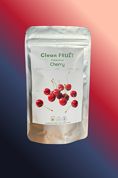 CLEAN FRUIT Vişne Meyve Cipsi - Dondurularak Kurutulmuş Freeze Dried
