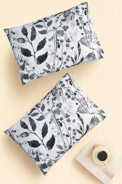 İQON |   Pattern |   Ranforce 2-Piece Pillowcase Set |   Watercolor Gray