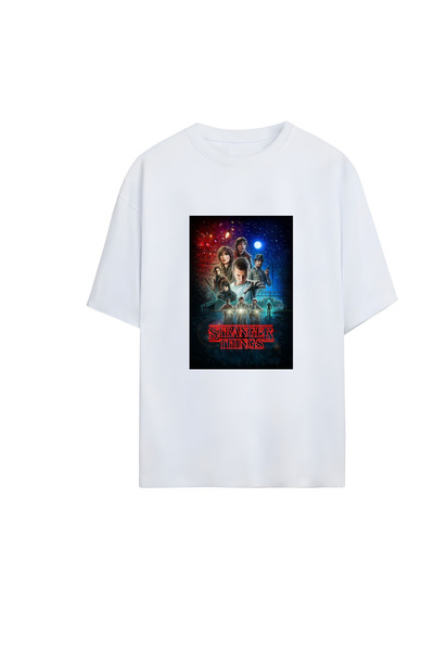 GraffTee STRANGER THINGS ΟΥΝΙΣΕΞ oversized Βαμβάκι LU ΜΠΛΟΥΖΑΚΙ