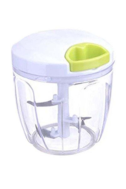 Generic Manual Vegetable Chopper White/Clear 0.9Liters
