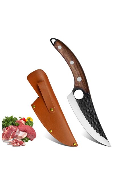 Generic Chef Knife with Sheath Kitchen Knife Hand Forged Boning Knife Japanes...
