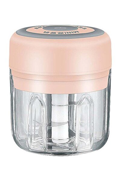 Generic Mini Electric Garlic Grinder Pink