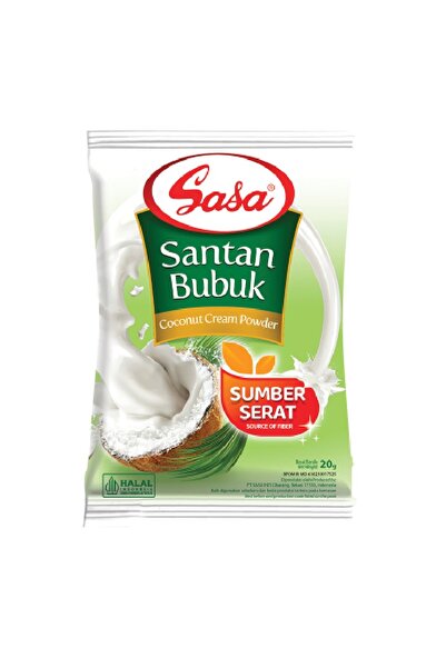 SASA Santan Bubuk 20g 1 Adet – Toz hindistan cevizi sütü