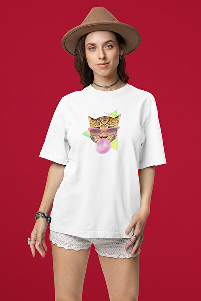 Butik Funny Animal Leopard Printed / Unisex Multicolor T-Shirt / Premium Qual...