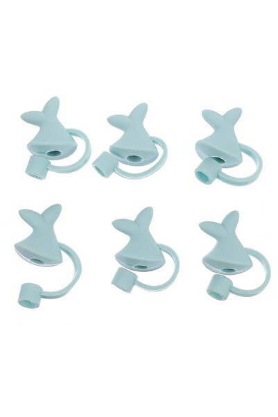Generic SYOSI 6 Pcs Straw Dust Plug Leakproof Straw, Decor Straw Protector Silicone Straw, For Tumblers Dus