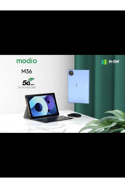 Modio M36 5G Tablet – 10.1" Display, 12GB RAM, 512GB Storage, Dual SIM, Android 12