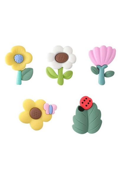 Generic Cute Flower Fridge Magnets Set, Whiteboard Magnets, Fridge Stickers Magnet for Kitchen Cabinet Refr
