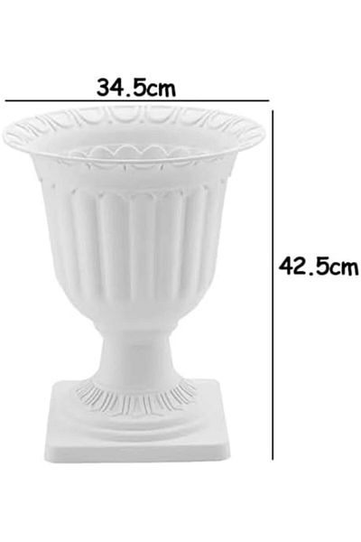 genric FFD Outdoor Planter Plastic Urn Planters for Indoor & Outdoor Use | Roman Grecian Flower Pots Big