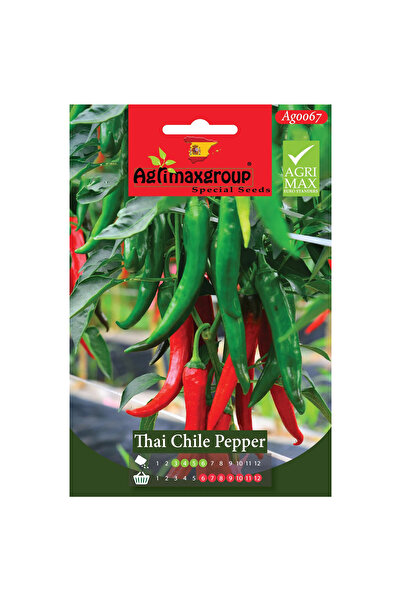 agrimax بذور فلفل تشيلي تايلاندي عالي الجودة (صنع في إسبانيا)