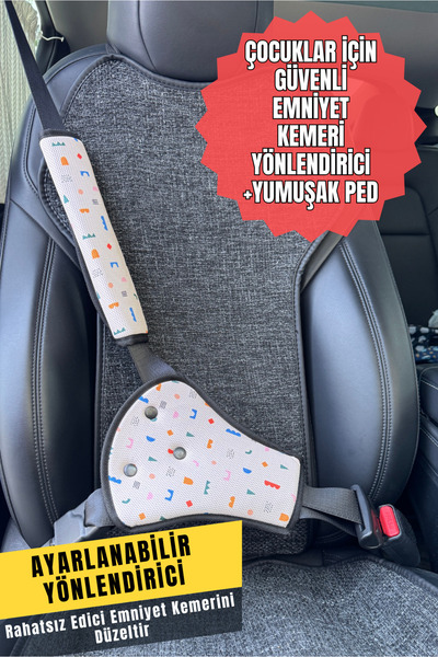 YHH Kids RestiGo Çocuklar İçin Emniyet Kemeri Rahatlatıcı Set | Yumuşak Omuz ...