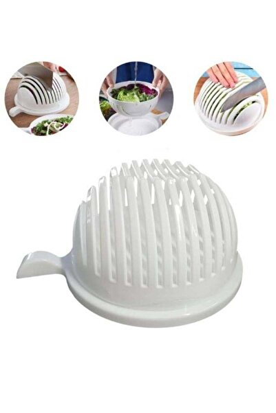 Generic Fruit Salad Cutter Bowl Creative Wavy Vegetable and Fruit Cutting Bowl