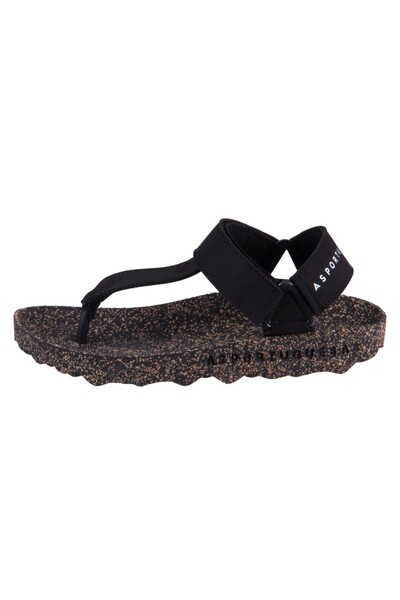 Asportuguesas Fizz Natural Sandals Σόλα από φελλό Μαύρο Μαύρο