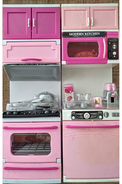 Duman Oyuncak mutfak seti - bulaşık Makinesi fırın ocak 30x20 cm