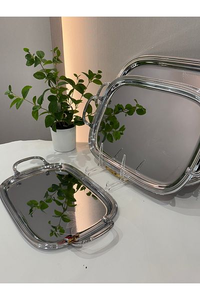 aljahwari Serving set, 3 sizes, complete silver