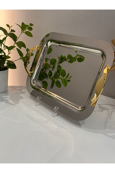 ALJAHWAR Rectangular serving tray with handle 36x26