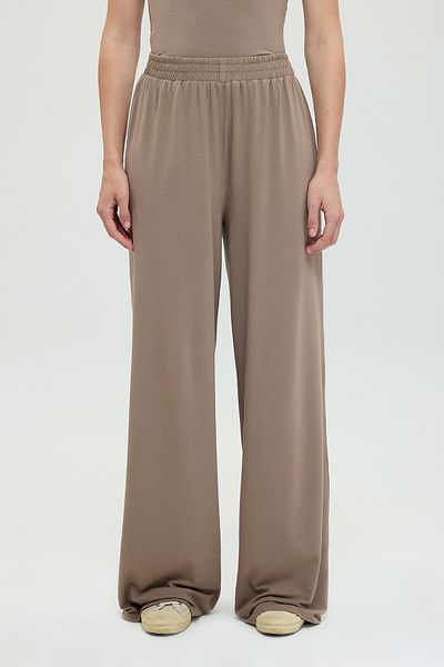 SHEISMONO Ultra Soft Straight Cut Loose Trousers Mink