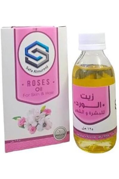 SAFA ALMUROOJ Safaa Al Marooj Rose Oil for Skin and Hair - 125ml | A Pure Elixir for Radiant Beauty