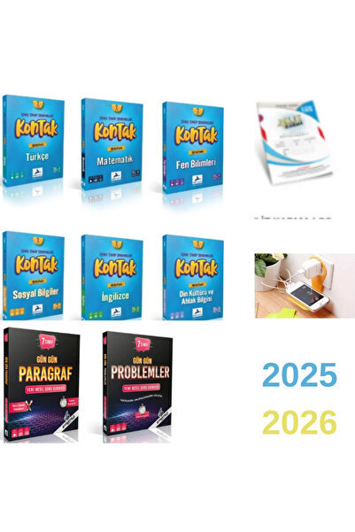 Bilgi Sarmal Yayınları 7. Sınıf Kontak Konu Takip Deneme Seti 6 Kitap + Strat...
