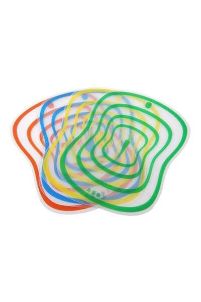 Generic 4-Piece Blendable Cutting Board Set Green/Yellow/Blue/Red