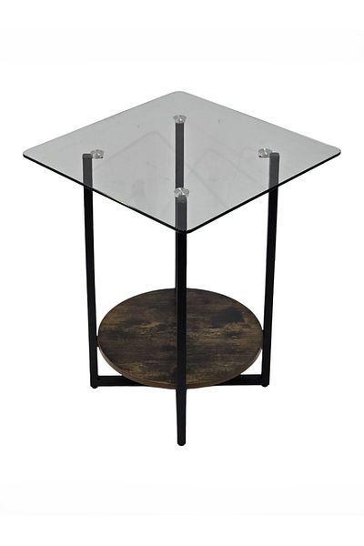 Generic Side Table for Living Room, Bedroom, Couch Sofa, Rustic Snack Bed Side Table, Size 50 x 50 x 65cm