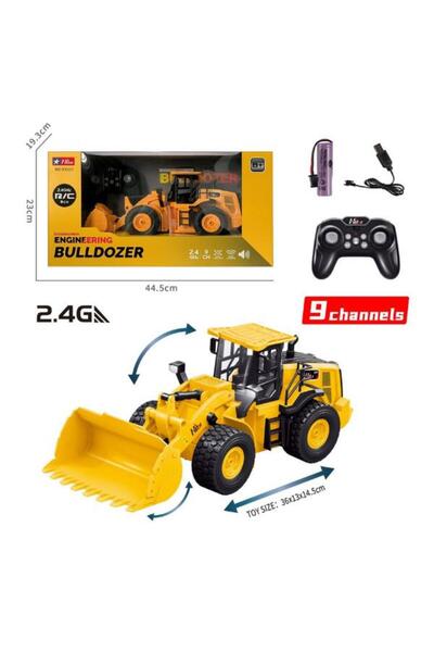 Pasifik Toys 9 Fonksiyonlu 1:12 Sesli Işıklı Dozer