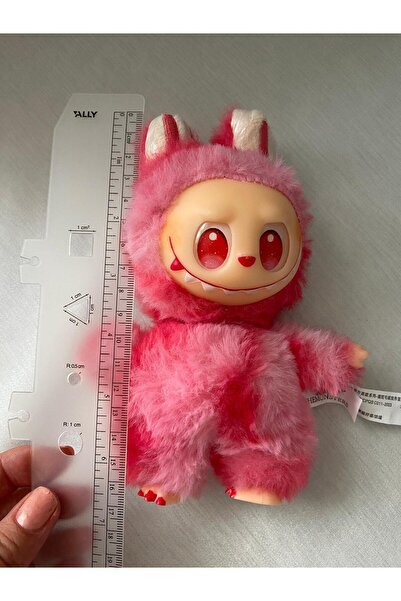 ZRN AKSESUAR Labubu Red Color Plush Toy Keychain/Bag Charm/Toy